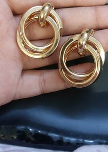 knot gold earrings