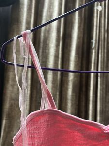 Pink ribbon tie