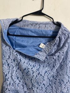 Blue Lace Skirt