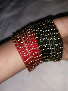 Colorful Bangle Set 7 pink &amp; 7green