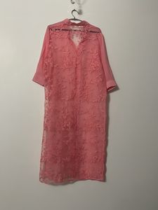 Baby Pink Colour Kurta Shrug