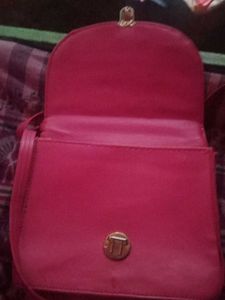 Pink Embellished Crossbody Bag