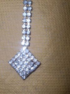 Sparkling Silver Maang Tikka
