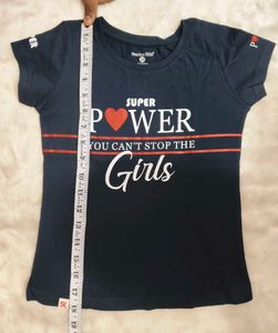 Girls Tee in Different Size And Print Price per pi