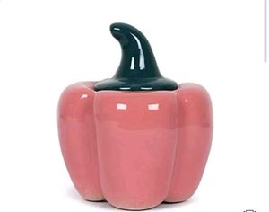 Ceramic Capsicum-Shaped Storage Jar