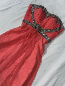 Peach Embellished Gown