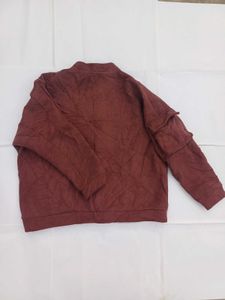 🔥Burgundy Quilted Button Jacket