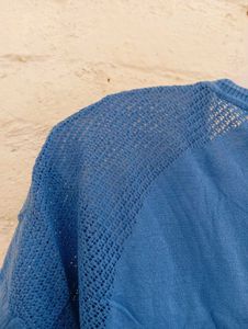 Blue Zara Knit Top