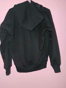 Black Graphic Hoodie.