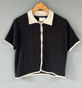 Button-Up Knit Top
