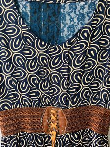 Patterned A-Line Dress