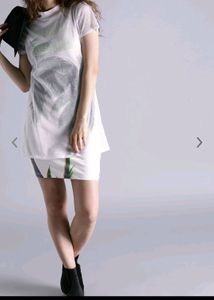 White Mesh Dress