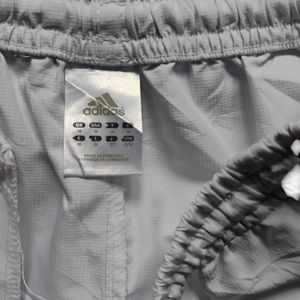 Adidas White Side Striped Shorts