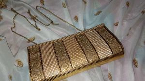Gold Embellished Clutch