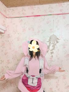 Kawaii Oversized Pink Bunny Hoodie 🐰
