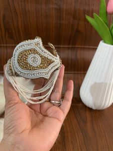 Gold Tone Rhinestone