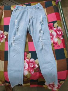 Ripped Light Wash Jeans