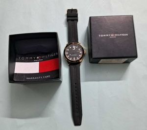 Tommy Hilfiger Black Rubber Watch