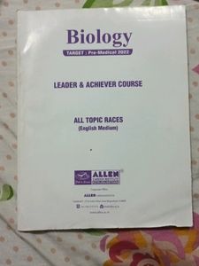 Biology Neet Allen Pre Medical Course All Topics Important