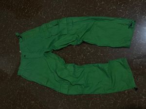 Street style denim parachute cargo
