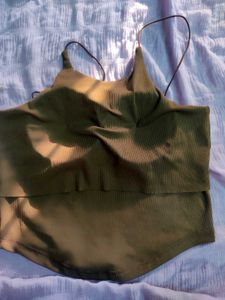 Noodle Strap Built In Bra Top