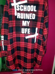 Red &amp; Black Plaid Shirt