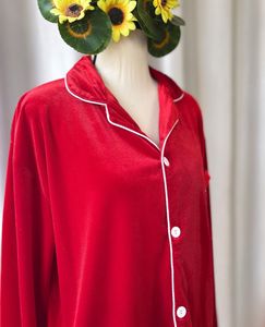 Korean Velvet Pajama Top