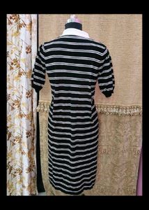 Striped Bodycon Midi Dress