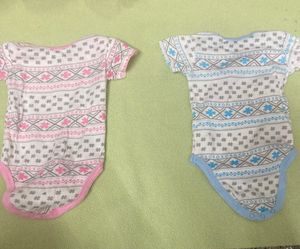 Short Sleeve Half Romper Pack Of 2