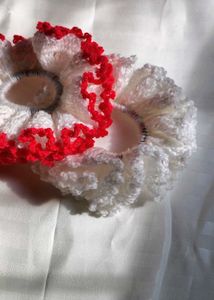 Crochet Mohair Scrunchies