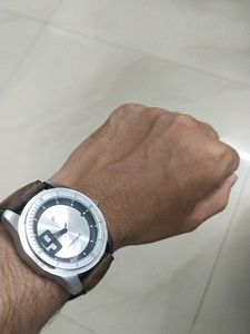 Fastrack Brown Leather Men Watch