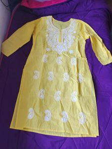 Cotton Kurti With Embroidery Salwar