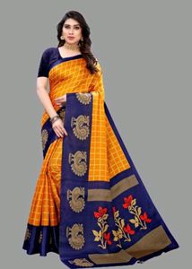 Printed Art Silk Saree