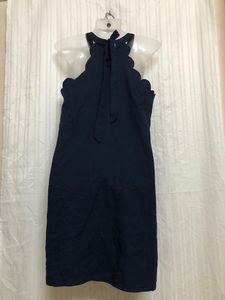 Shein Blue Mini Sleeveless Dress