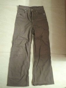 Brown Wide Leg Jeans