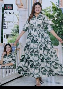Ethnic Gown With Belt