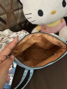 Lino Perros Blue Quilted Crossbody