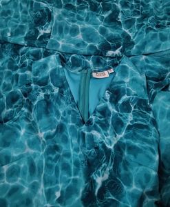 Aqua Print Dress
