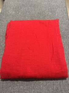 100% Cotton red Dupatta 2.5m