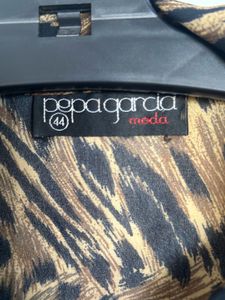 Leopard Print Button-Up Top