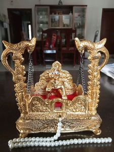 Beautiful Bal Krishna Idol And Jula