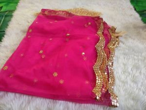 New Net Embroidery Paper Mirror Duppata