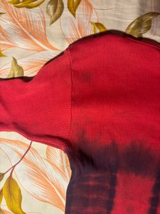 red vintage top