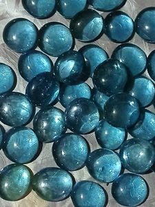 Glossy Blue pebbles(pack of 40)