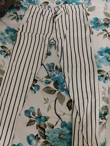 Striped White Pants