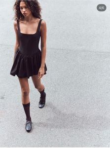 Zara Black Skater Dress