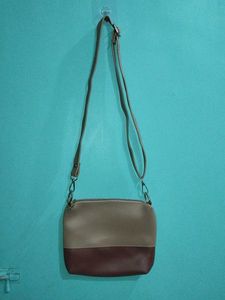 Combo Black Chain Strap Bag And Beige Sling Ba