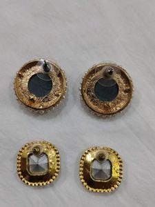 Diamond-like Studs Set Of 2