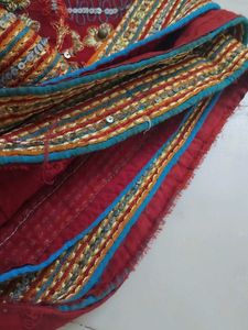 Bright Red Bridal Saree