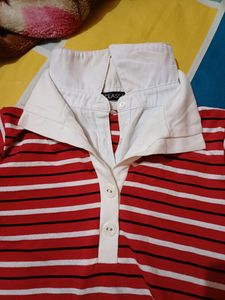 Red And White Top
